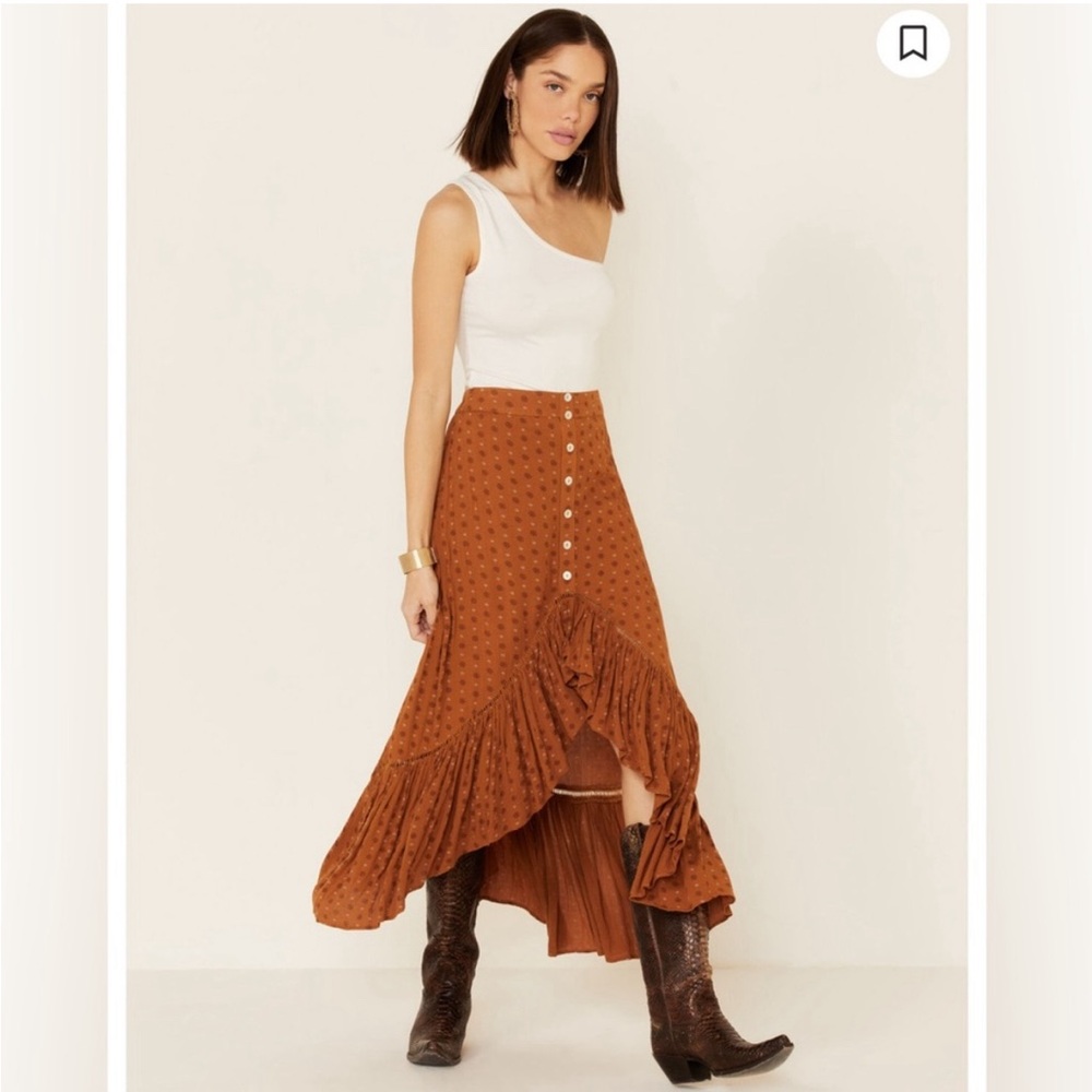 Women’s High Low Western Skirt